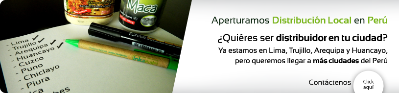 ¿Quiéres ser distribuidor de nuestros productos en tu ciudad? Queremos llegar a todo el Perú. Contáctenos. Click aquí