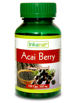 Acai Kapseln, Euterpe oleracea (100 x 500 mg)